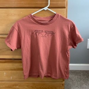 Cropped American Eagle Graphic Tee